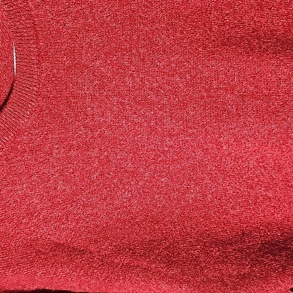 Jos A. BANK SZ Large red cashmere sweater MT27 - Picture 2 of 3